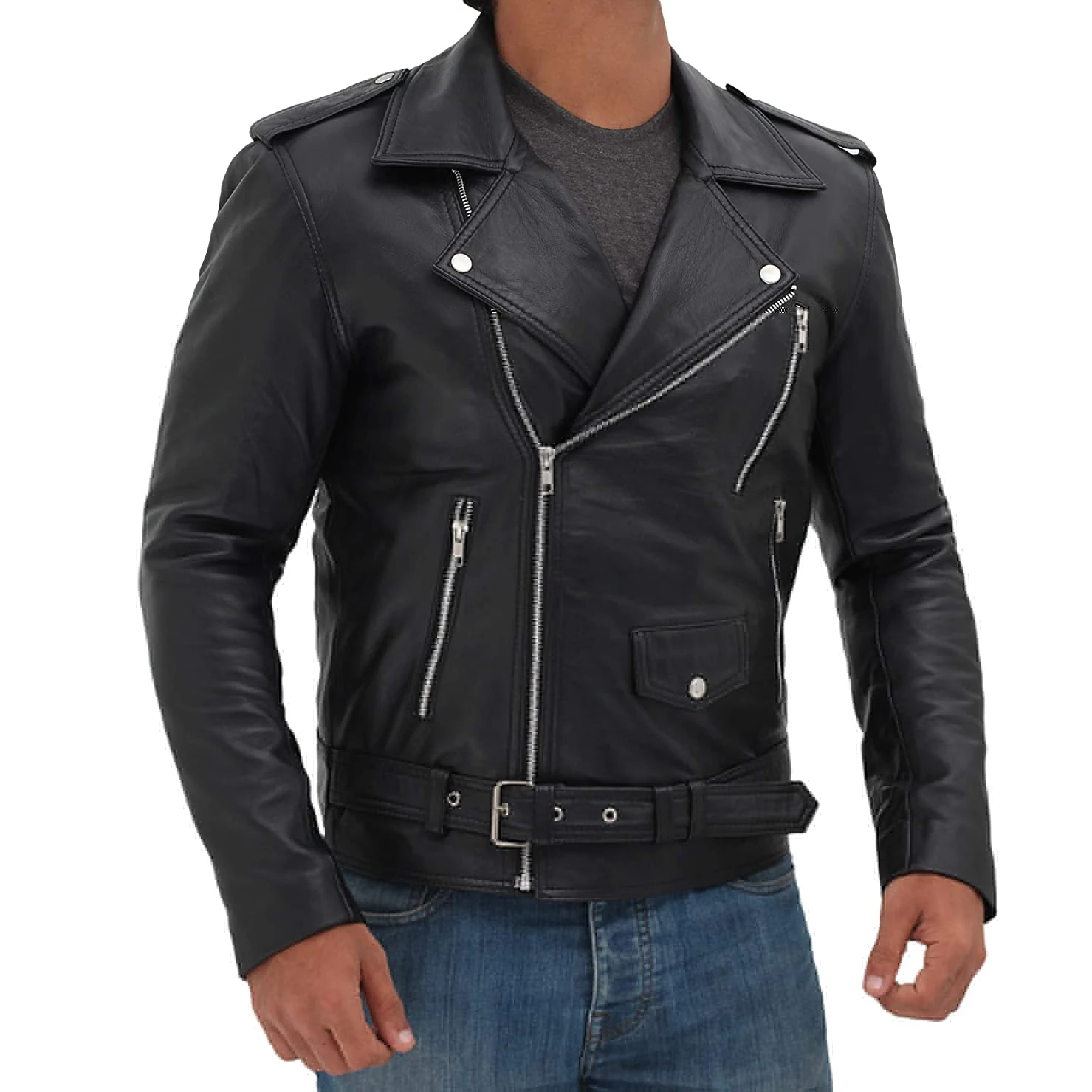 Best Price Custom Men Fashion Leather Jacket New Design Made In Pakistan Fashion Real Leather Biker Jacket