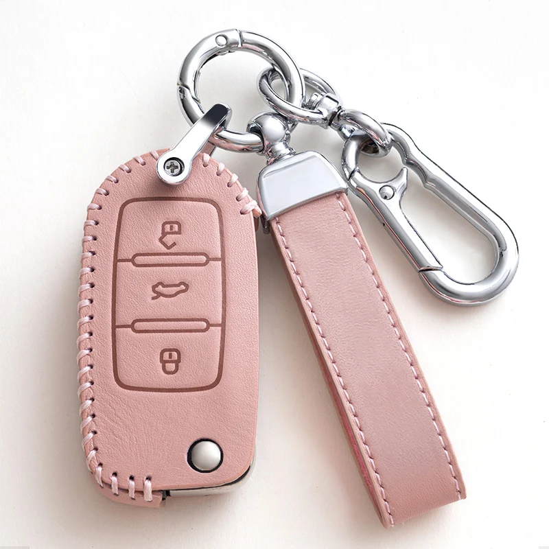 Car Key Cover Caso for VW Golf 8 Mk8 2020 for Skoda Octavia 4 8 A8 MK4 Group 2021 Seat Leon Remote Control Cases Keychain Holder