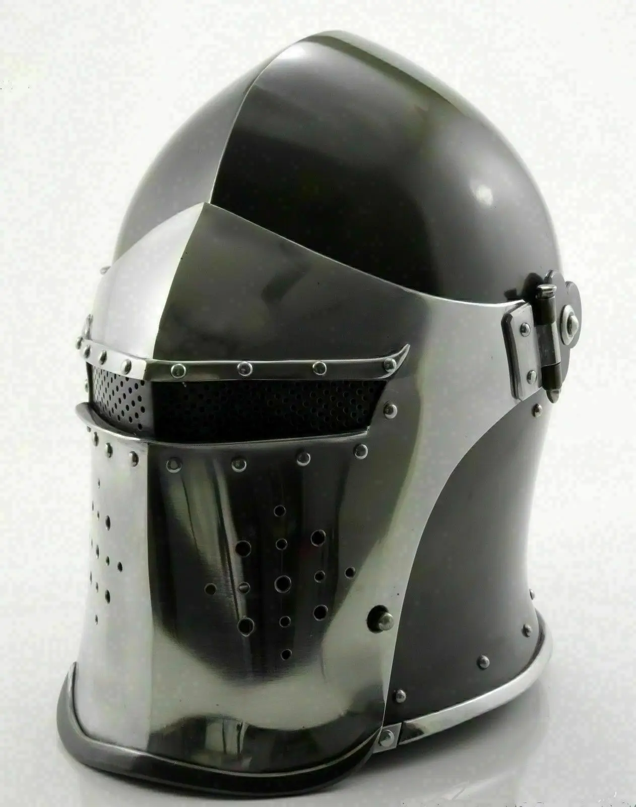 Medieval Knight Sugarloaf Crusader Helmet Armor Templar Viking Helmet