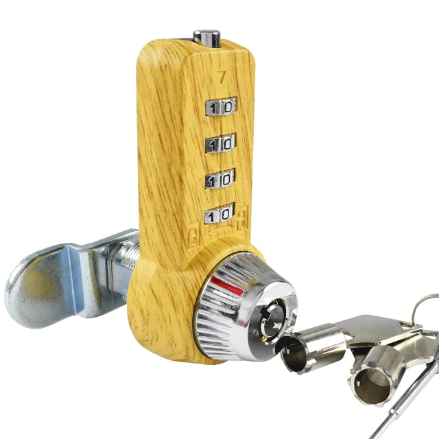 Modern 4-Digit Combination Cam Lock for Outdoor Mailboxes Gym School & Hospital Furniture-Use on Doors & Cabinets