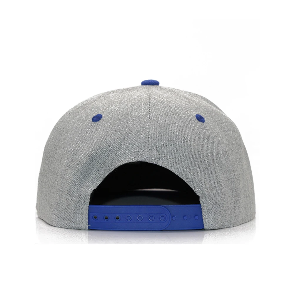 Custom High Quality  Embroidery Logo Cotton Polyester Flat Brim Snapback Hat Cap