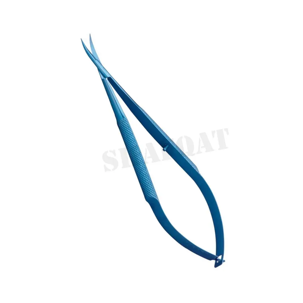 Ophthalmic Instruments Best Quality Stainless Steel Castroviejo Needle Holder Curved