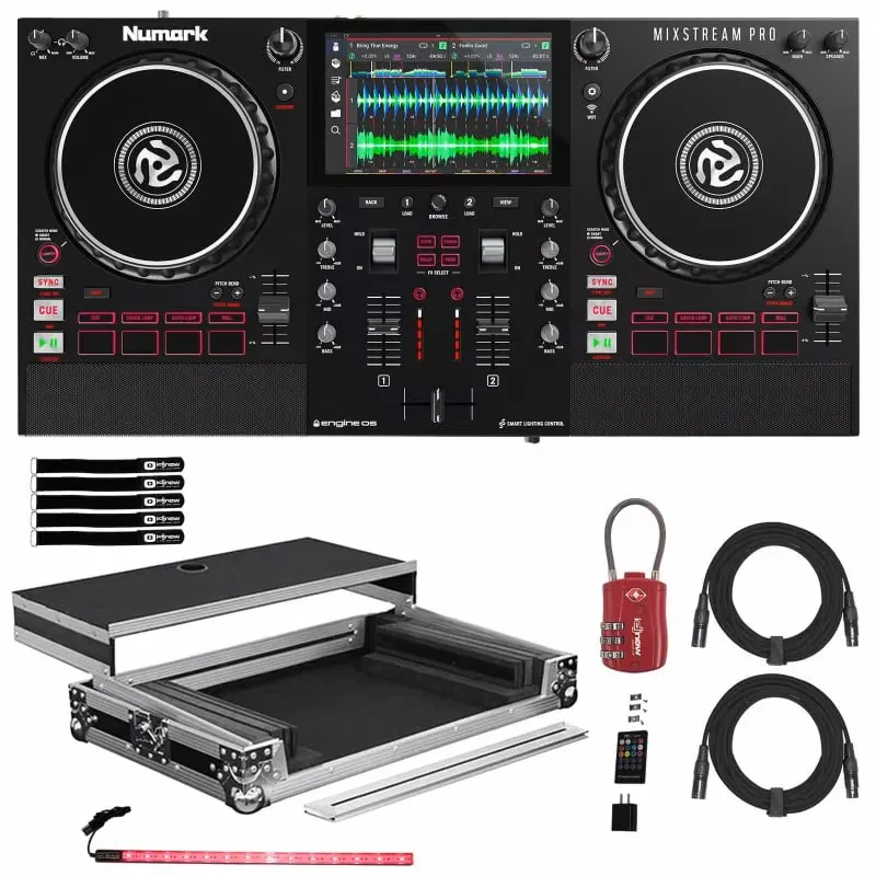 Лучшее качество Numark Mixstream Pro автономный стриминговый диджейский контроллер со встроенными динамиками