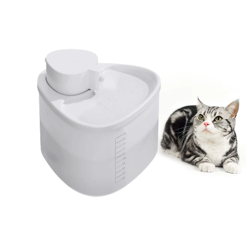 2L ultra-quiet cat and dog fountain indoor small whale pet water dispenser induction water pet water dispenser bowl