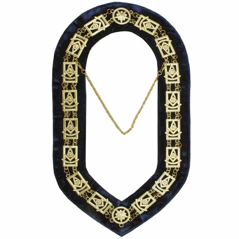 2024 Premium Top Quality Design Masonic Chain Collar Regalia Blue Lodge Chain Collar In Affordable Price