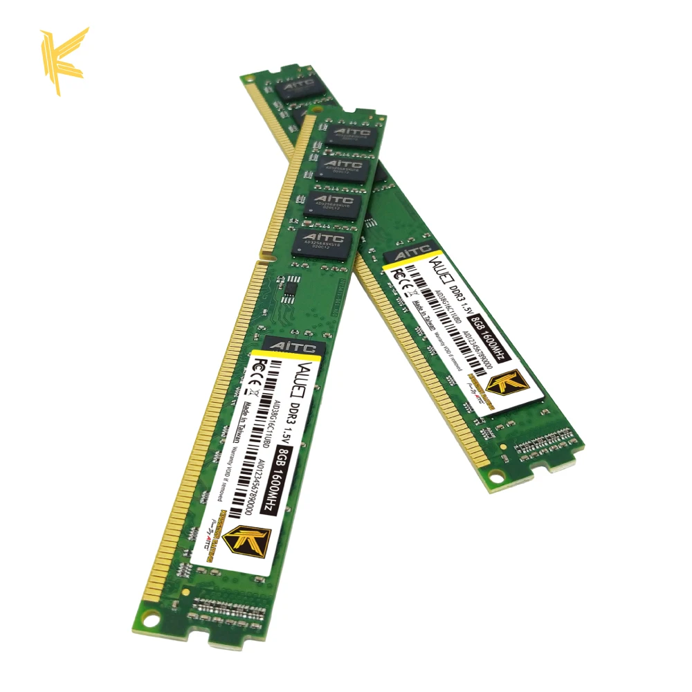 [AITC] 1600MHz 8GB PC3 12800 long dimm memoria ram