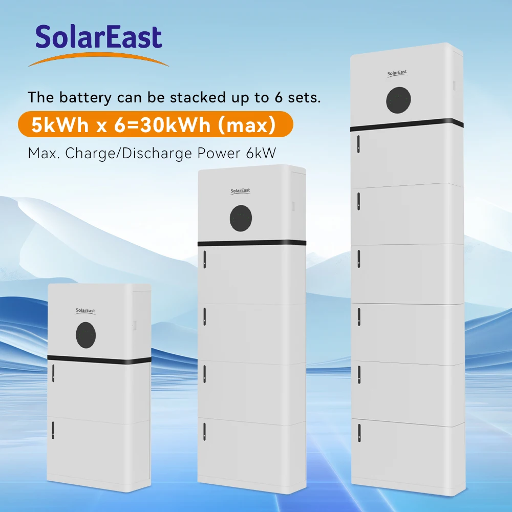 All in one inverter and LiFePO4 lithium battery 10kw 51.2V 200ah 20kwh 30kwh Stacked Module Solar Energy Storage System Battery