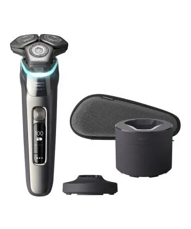 3900 бритвы Philips Norelco перезаряжаемая Влажная и сухая бритва с выдвижным триммером подставкой для зарядки сумкой хранения S3341/92
