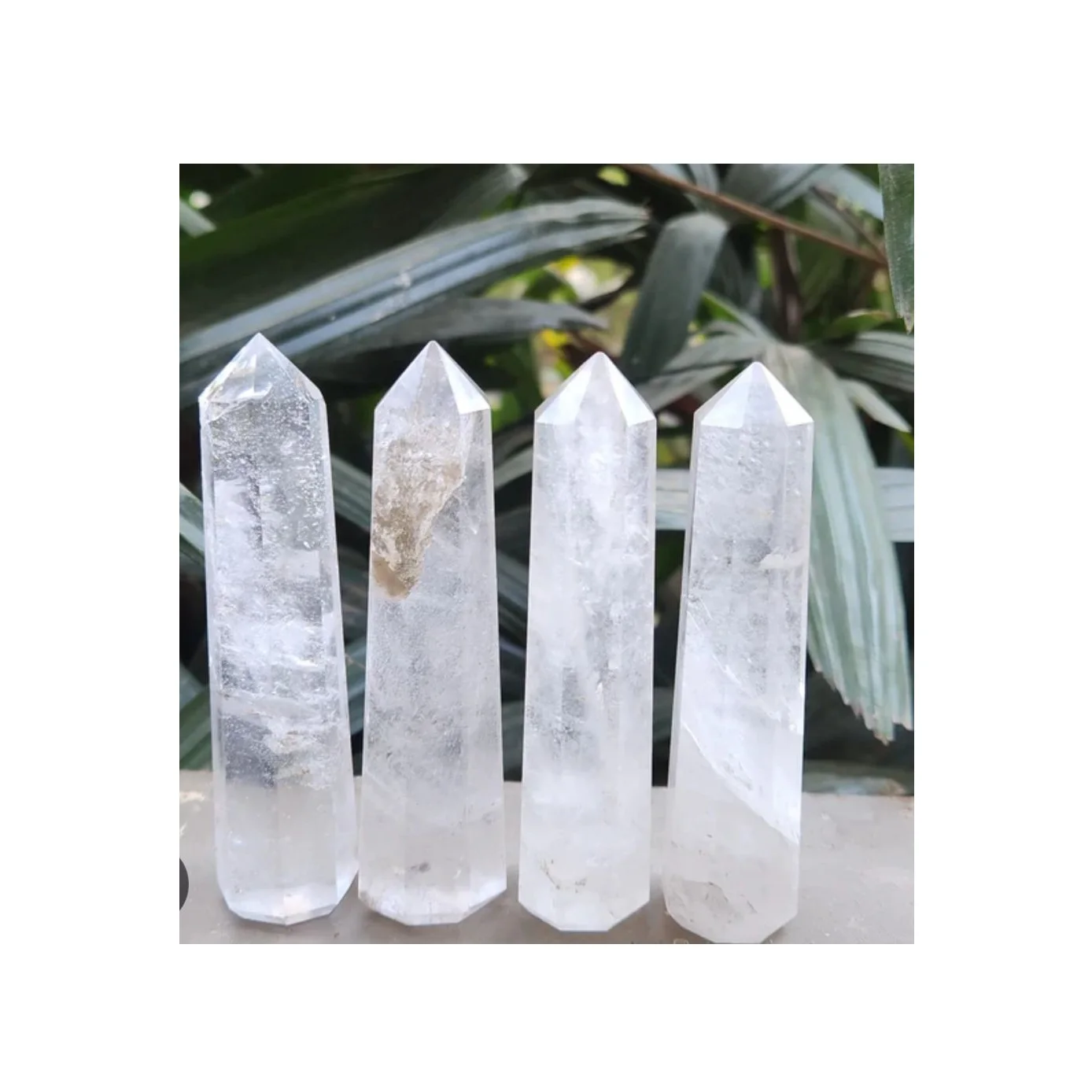Wholesale Factory Supply Clear Quartz 6 Faceted Tower Suitable for Meditation Beginners Home and Office Decor,