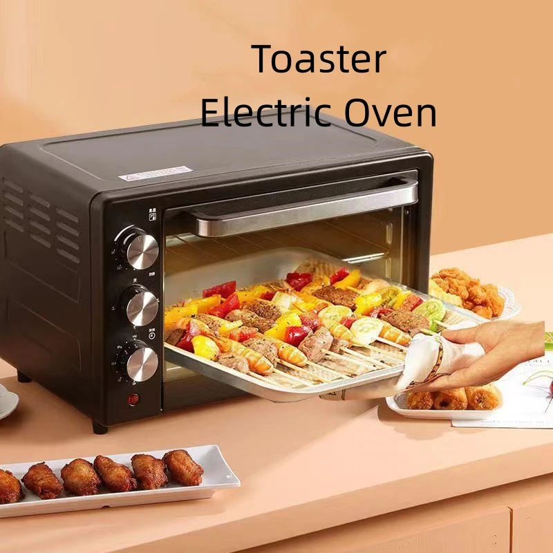 New 48L Multi-Function Electric Ovens Household Bakery Toaster Pizza Kitchen Appliances Timing Baking Electric Oven for Baking