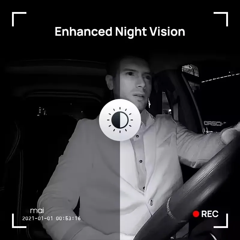 70mai Rear Cam RC12 for 70mai Dash Cam 4K A810 Car DVR Rearview Cam Support Parking Recording Automotive electronics