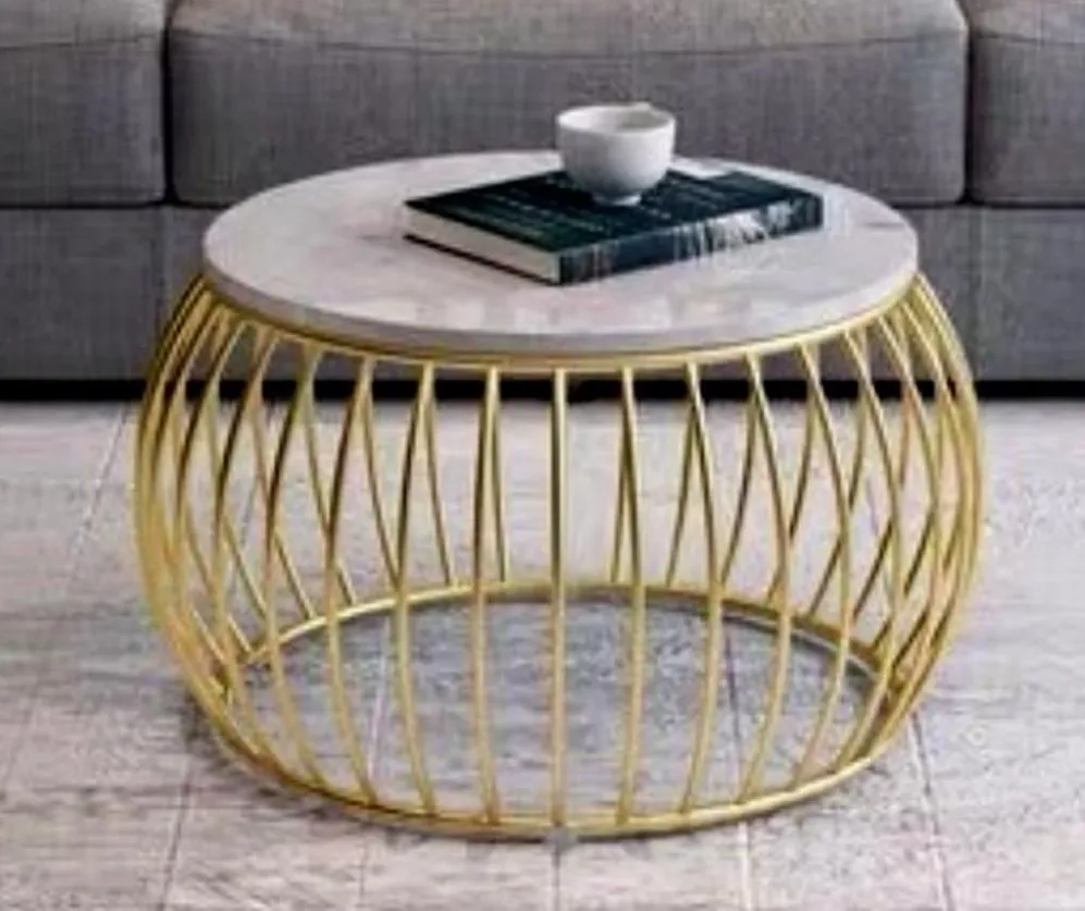 Best round marble luxury coffee table set modern livings room furniture stainless steel to outros mumbles de Sala coffee tables
