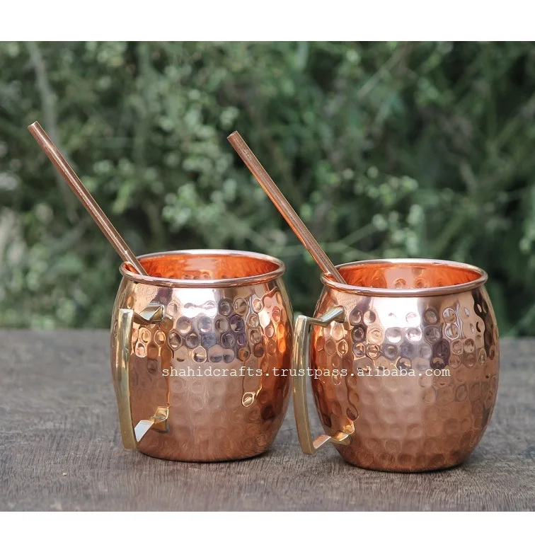 Copper Mug With Traditional Designing