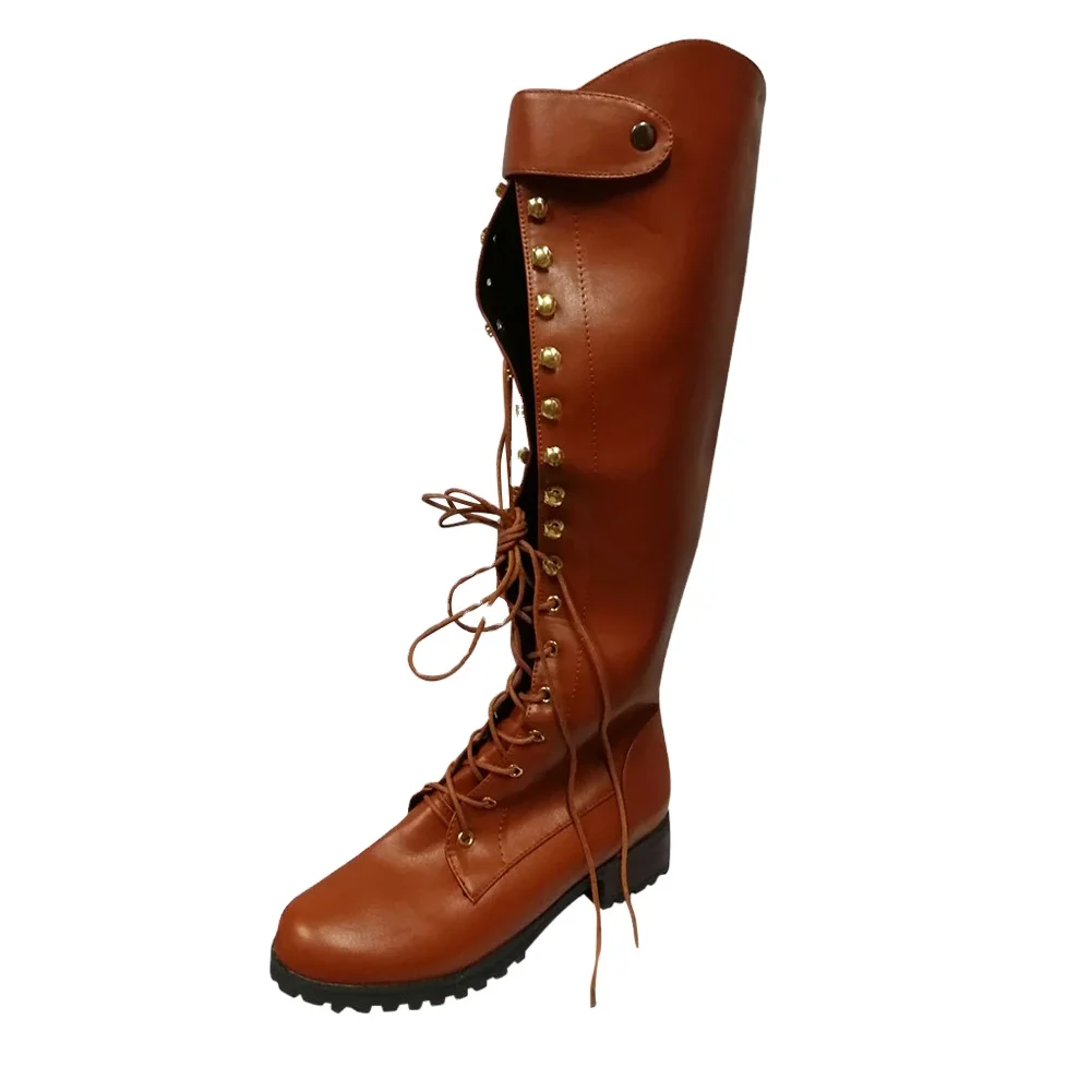 Top Quality New Men Horse Riding Leather Long Zipper Ridding Real Leather Boots Tall BoOTS