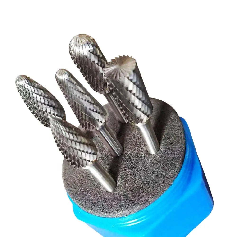 Factory Wholesale Price RXTOOLS rotary burr drill bit blanks carbide tungsten burrs long aluminium
