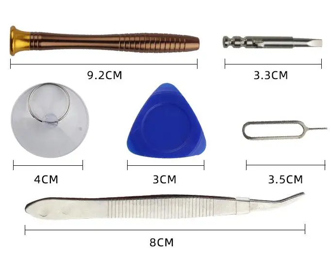 Hot selling mobile phone maintenance tools mini detach small 2.0mm cross plum screwdriver set