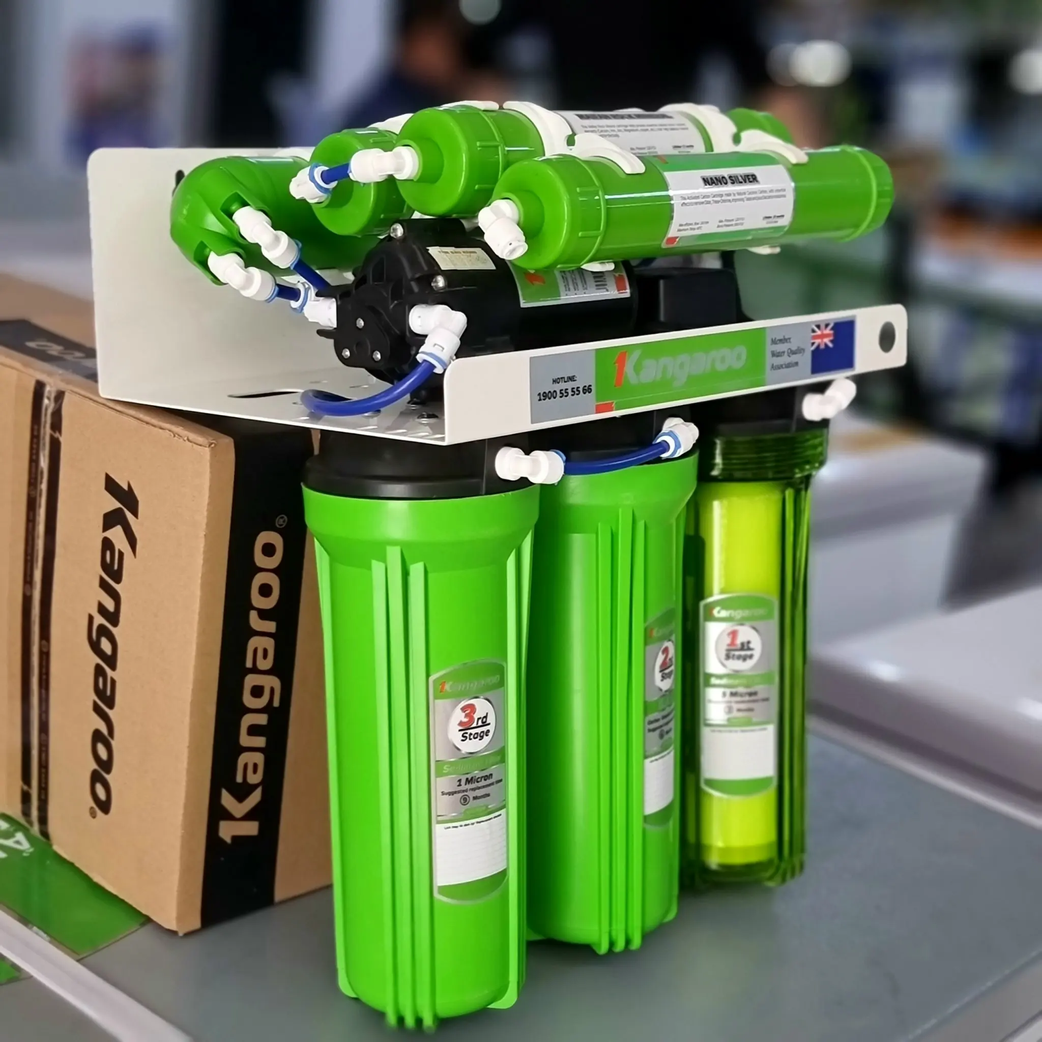 Best price undersink RO water purifier  5/6/7 stages for hard water 75/100 GPD Made in Vietnam