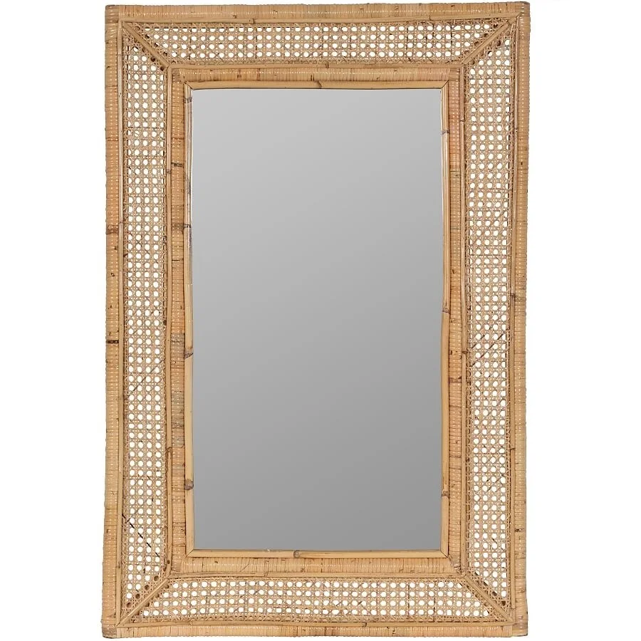 New Collection Cheapest Item Wall Decoration Rattan Mirrors Frames Elegant Bathroom Mirrors Framed mirrors Mirrors For Bathrooms