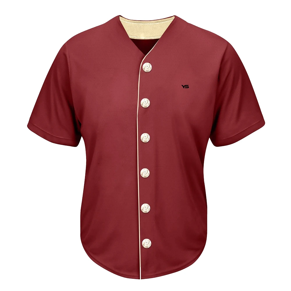 Custom Made Design & Logo Sublimation Digital Print Stitched Baseball Softball Jersey Uniform Team Jersey For Club Team