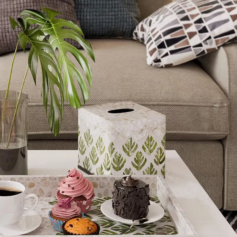 Durable Colorful OEM/ODM Decoration Home Using Wholesale Amazon Hot Product napkin box Lacquered Paper Box Made In Vietnam