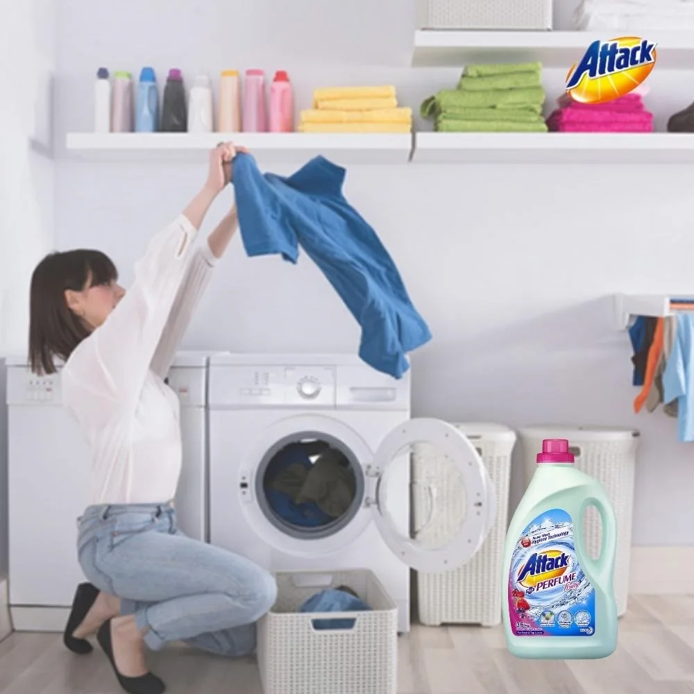 Low Price High Foam All Day Fruity Fragrance Attack Perfume Laundry Detergent Liquid 3.6kg for Overnight & Indoor drying