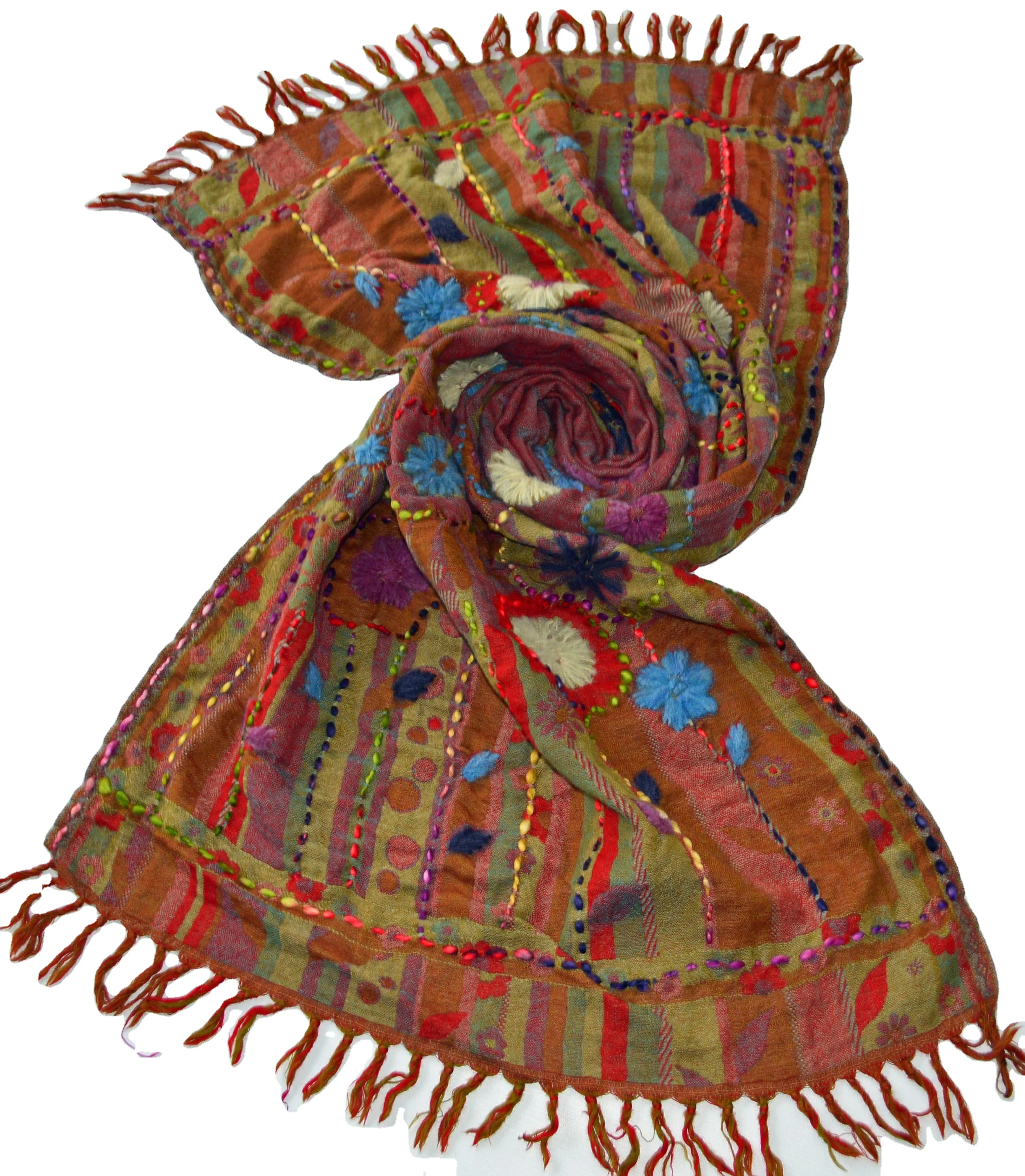 Silk Jacquard shawls stoles in pure silk supplier hand made silk scarfs shawls women wear custom design