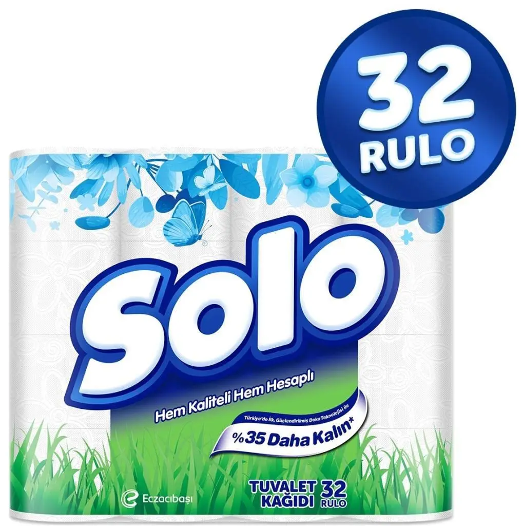 For Solo Toilet Papers 2 ply 32 & 24 & 16 rolls Original Products all kinds