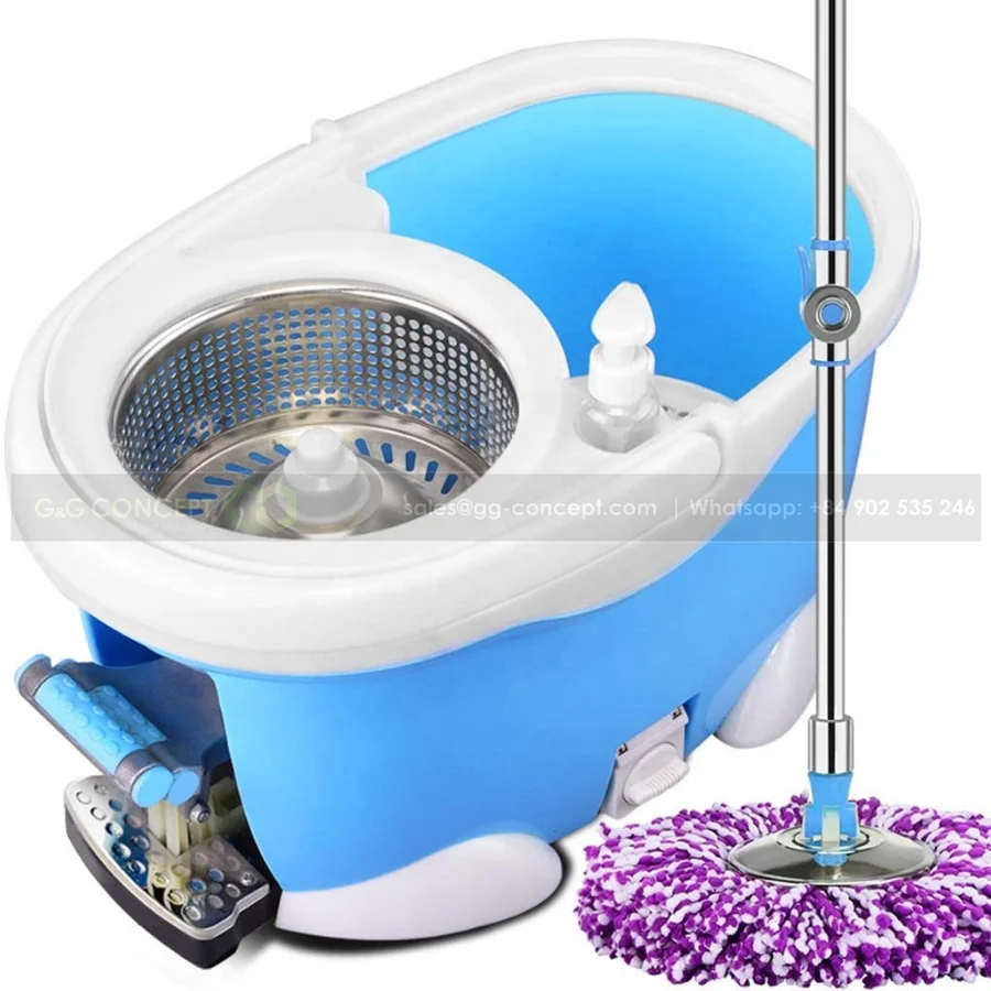 Luxury 360 Mop And Bucket Set For Floor Cleaning Sturdy Durable High Quality, Supplier Mop Set Cleaning For Floor Cheap Price