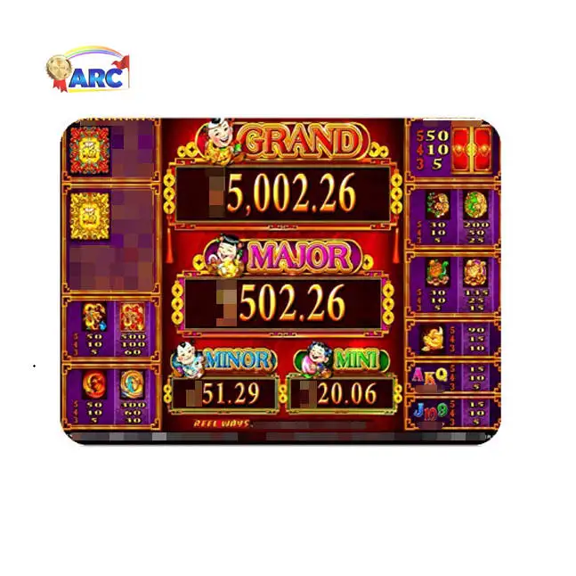 5 treasures arcade machine bally PLAY  GAME BOARD WMS550 POG game board factory