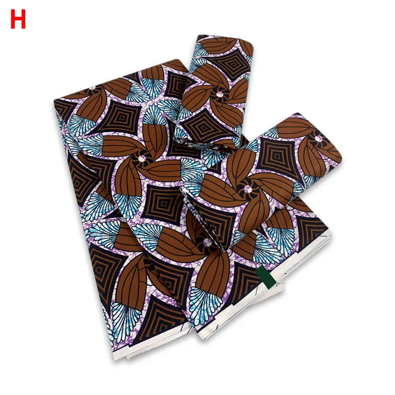 Latest african wax fabric colorful pattern ankara wax print super soft cotton fabric for party