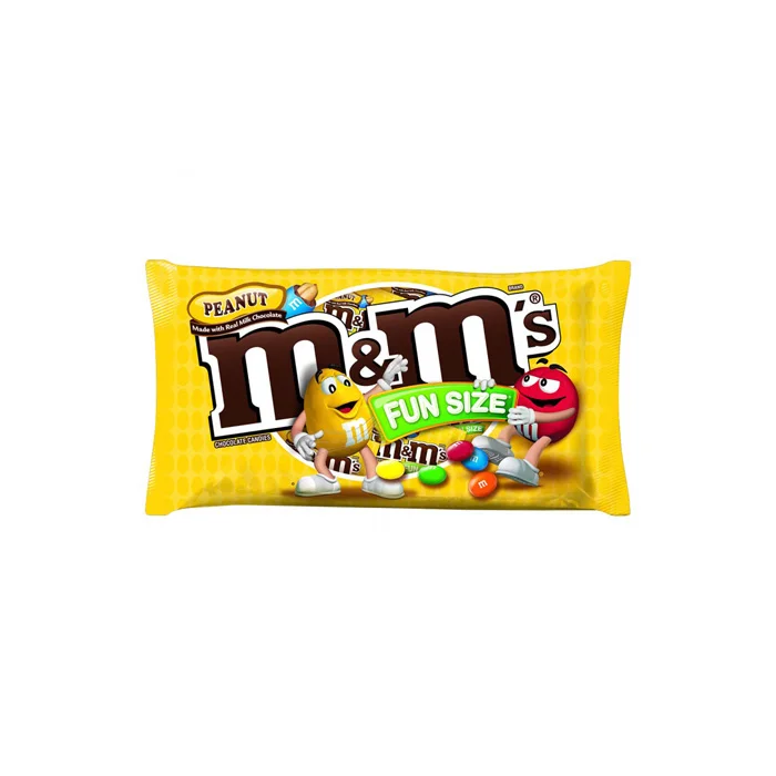 M & MS Шоколадные конфеты с арахисовым маслом Одиночный размер 1 63 унций (упаковка из 24 штук)