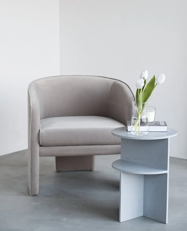 Italian style high density rebound foam comfortable leisure  sofa chair chair modern for living room dining room