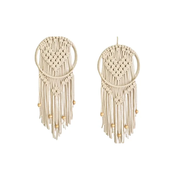 Creative Wolf Head Dream Catcher Home Wall Decoration Natural Feather Pendant Macrame Big Dream Catcher For India Supplies