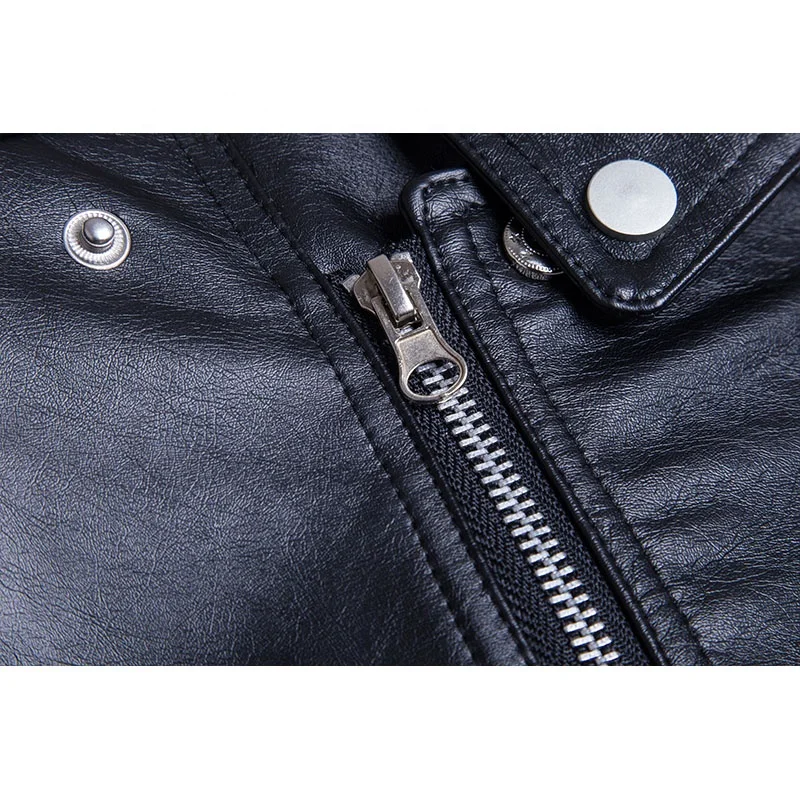 Classic Comfortable Embroidery Pattern Leather Jacket Custom for Women and Men Clothing Waterproof Material