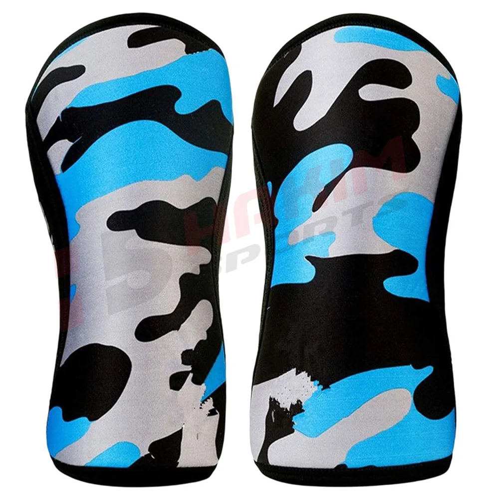 Customized Anti-microbial anti-run inner lining neoprene Knee Sleeve Compression Knee Sleeve Brace 5mm Weightlifting Knee Sleeve