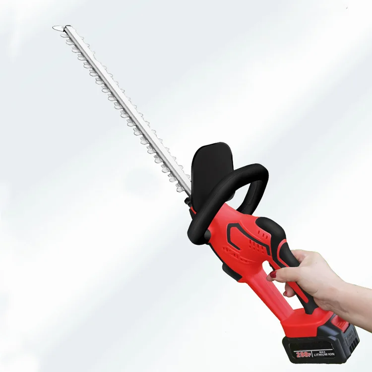 510mm Steel Blade Battery and Charger Electric Cordless Hedge Trimmer