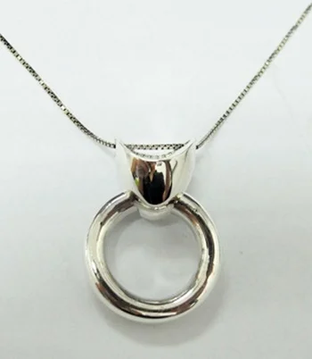 Silver 925 Donut Necklace Chain Design Jewelry Wholesale Factory in Thailand