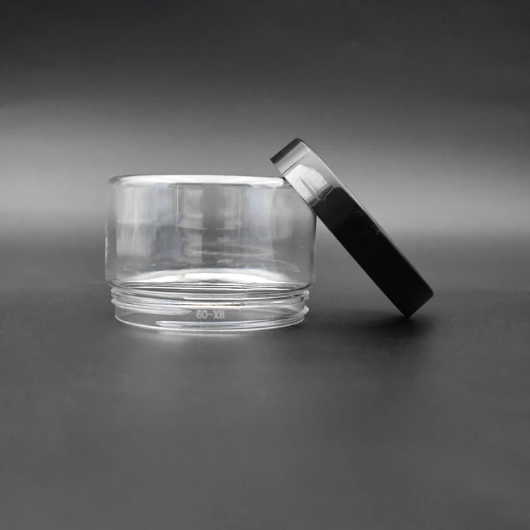 4oz 8 oz Round Plastic container For Food Storage Cosmetic Cream Empty Plastic Jar With Lids