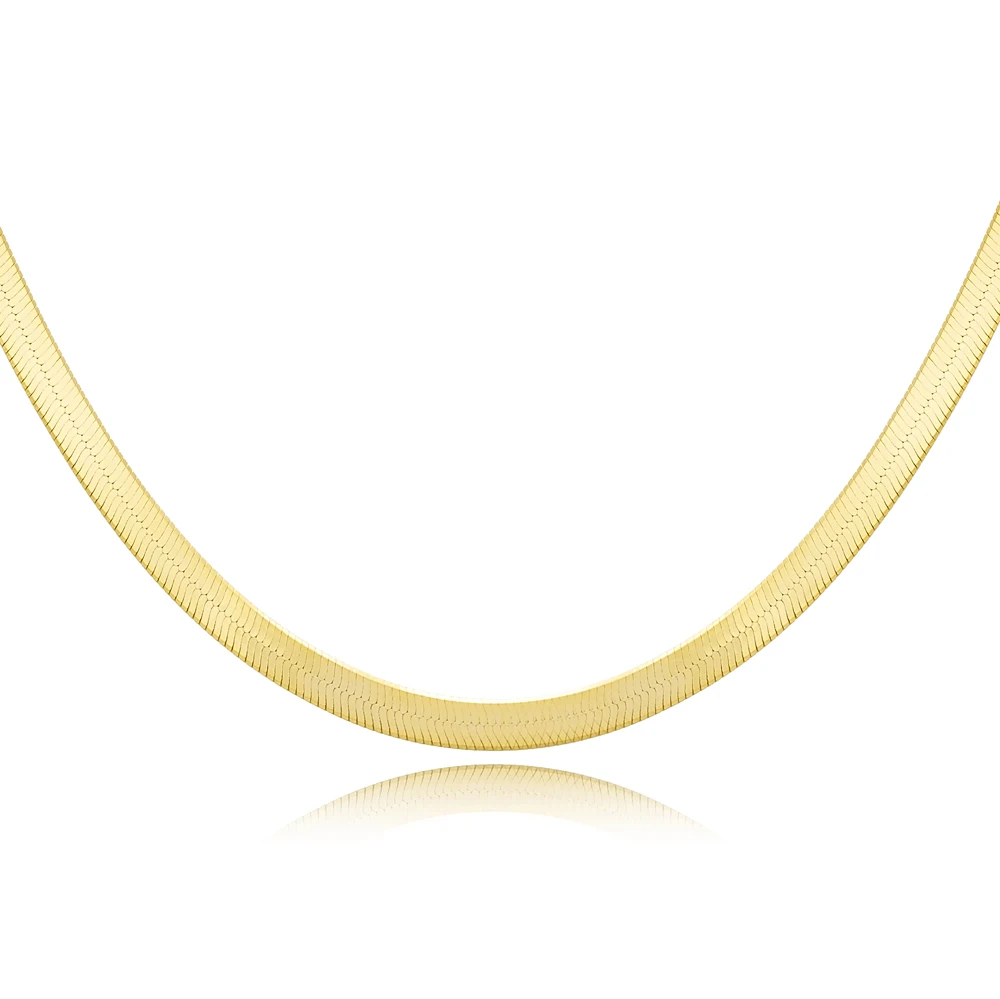 Italian Design Chain Vermeil Gold Plated Wholesale 925 Sterling Silver Chain Jewelry for Women