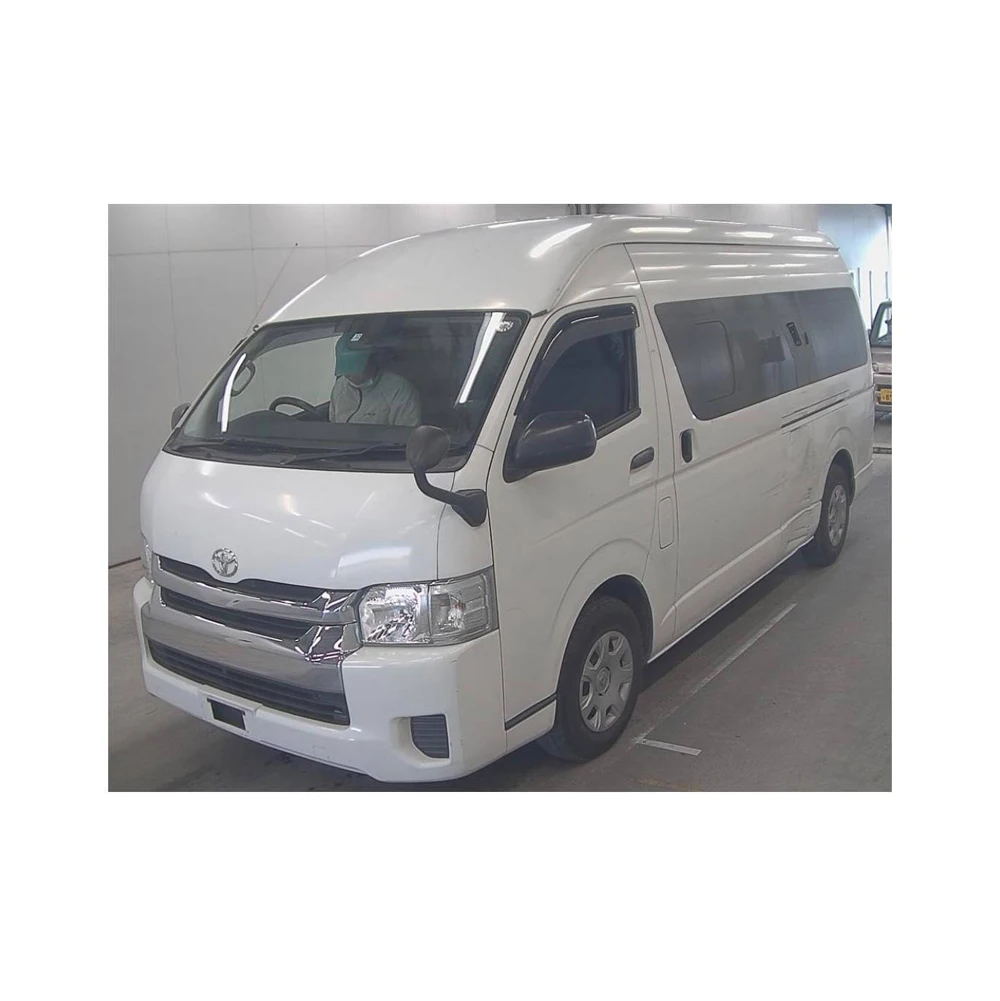 2015 Used Toyota Hiace Mini Bus High Roof RHD Germany Turbo Engine Petrol/Gas Fuel Leather Seats Light/Dark R17 RWD Car Pickup