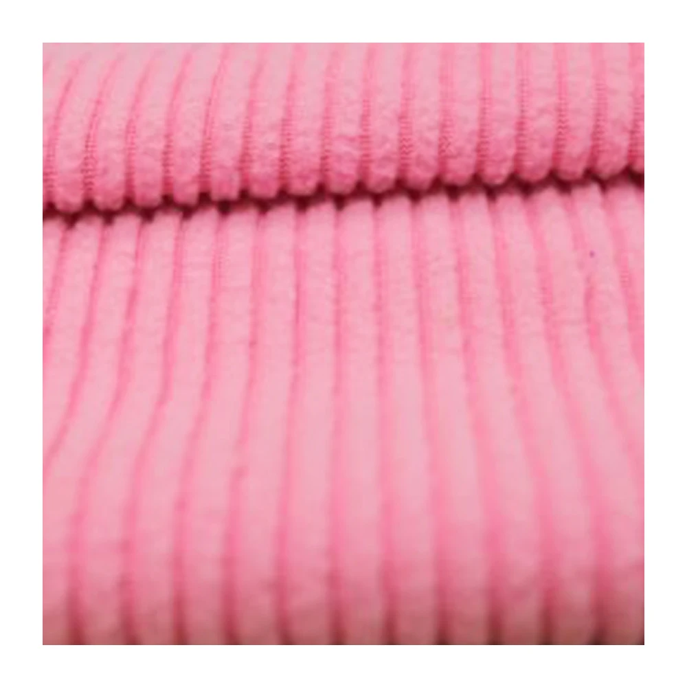 High Quality D-N Fleece Rib Fabric 100%polyester Solid Luxury For Winter For Bedding, Camping, Sofa, Office Room