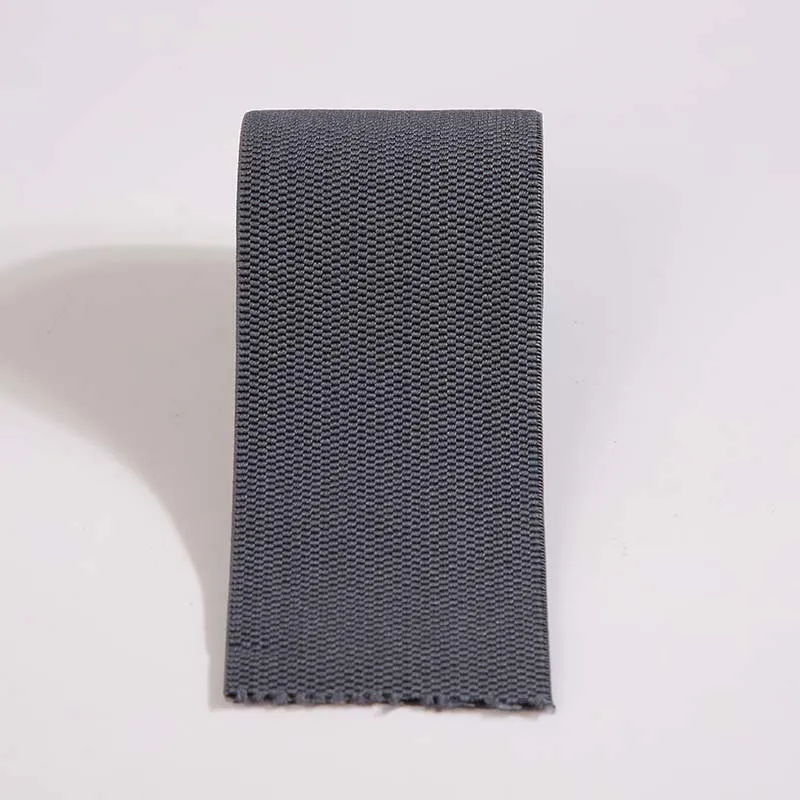 Woven Waist Belt Logo Polyester Nylon Rubber Elastic Webbing High Elastic Custom Fabric Elastic Band Flat Yoga Shoes Branded