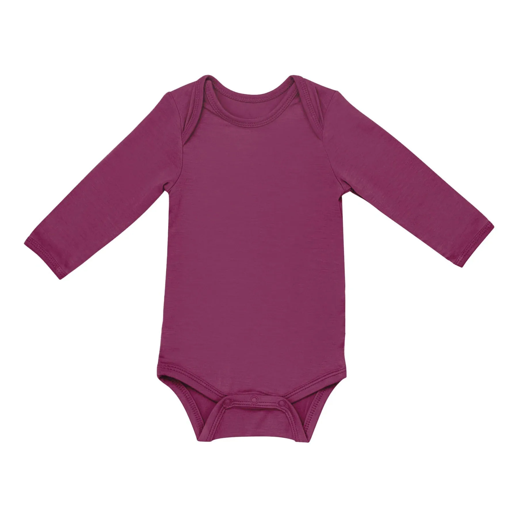 GRS Certified Bamboo Baby Clothing Hot Sale Baby Jumpsuit Solid Long Sleeve Baby Bodysuit