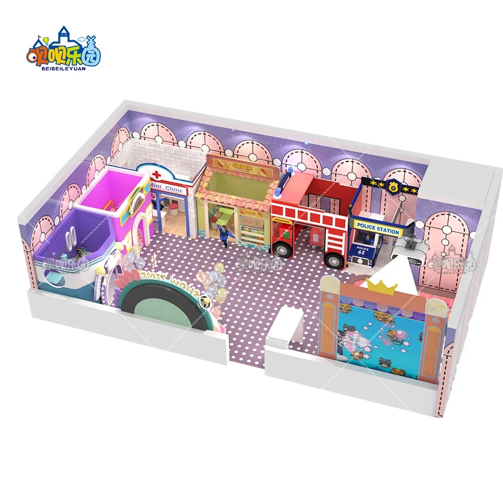 Cute Style Funny High Quality Kids Space Theme Indoor Playground Amusement Equipment with Ocean Ball Pool