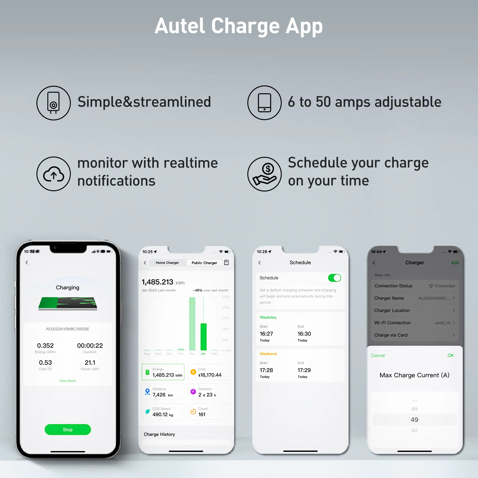 Floor-Standing EV Charger 50A OCPP sierra blue Smart EV charging station with pedestal