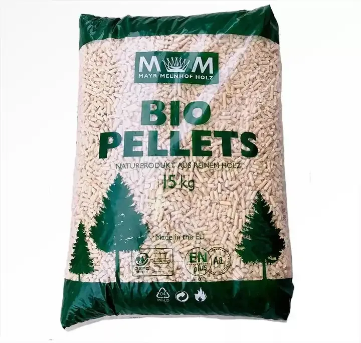 Wood Pellets DIN PLUS / EN Plus-A1 Wood Pellets Wholesale Europe Wood Pellets In 15kg Plastic Bags