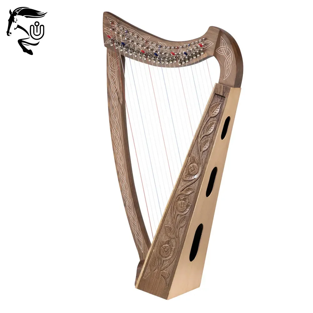 New 2024 Good Quality In Different Design Best Wooden Material Customized Colour Latest Product Irish Harps