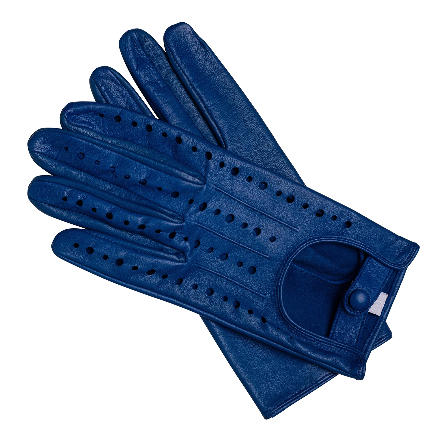 Women and Men Gloves Blue Color Winter Warm Touch Screen Windproof Sheep Skin Leather Driving leather Gloves