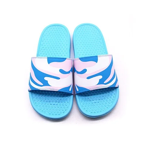 Latest Model 2022 Fashionable Printed Slides Unisex Flat Flip Flop Rubber Slides Slipper Soft Breathable Yezzy Slides For Girls