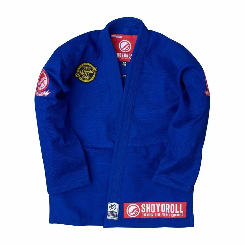 Jiu Jitsu Униформа синий Пользовательский логотип дизайн bjj shoyoroll ap MMA Униформа высокая производительность жемчужные плетеные прочные Bjj кимоно